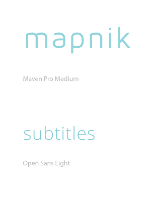 Mapnik typefaces